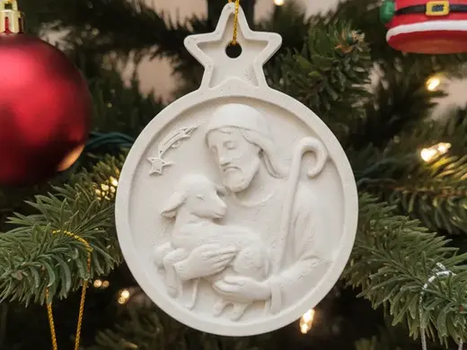Medaglione Il Pastore – Ornamento Natalizio