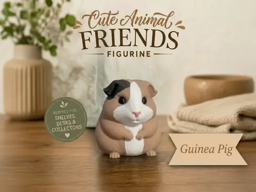 Guinea Pig Cute Animal Friends Figurine