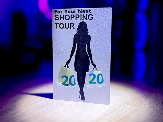 Birthday Card- Shopping Tour