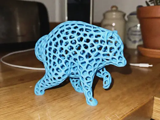 Jimothy the Raccoon — Voronoi Style Figure
