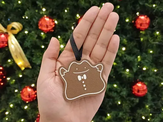 Gingerbread Cookie Style Ditto Ornament / Keychain