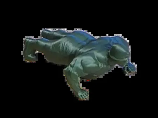Thick USA Army Toy Soldier Work Out Push Ups GMFH