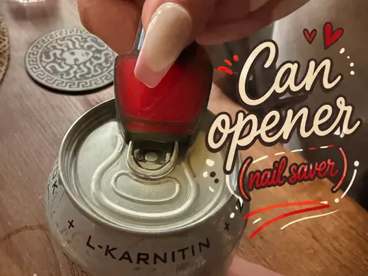 Nail Polish Shaped Can Tab Opener (nail saver)