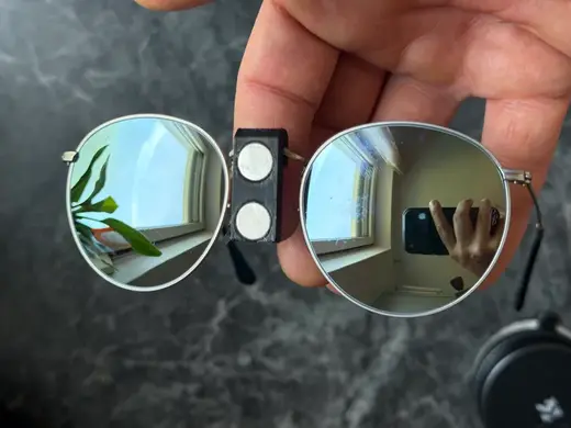 Minimalistic Insta 360 Go 3 holders for sunglasses