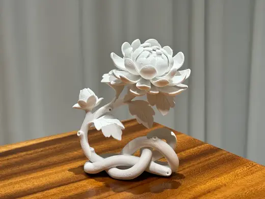 绳结牡丹・新中式艺术摆件