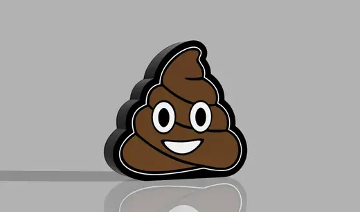 Poo Emoji LightBox LED Lamp