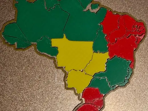 Quebra Cabeças com Estados do Brasil