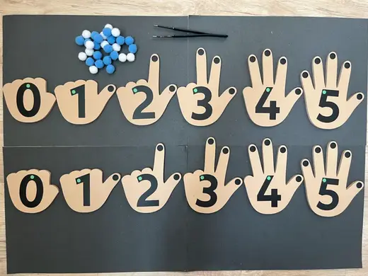 Counting on Fingers - Montessori Educational Tool