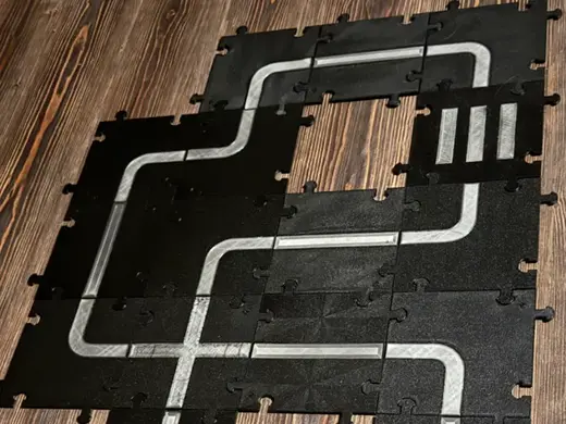 Modular track for Bee-Bot style learning robots
