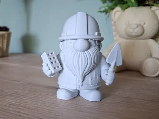 Construction Worker Gnome – Builder Figurine