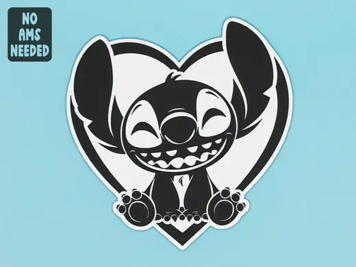 Smiley Stitch in a Heart Wall Art No AMS Needed