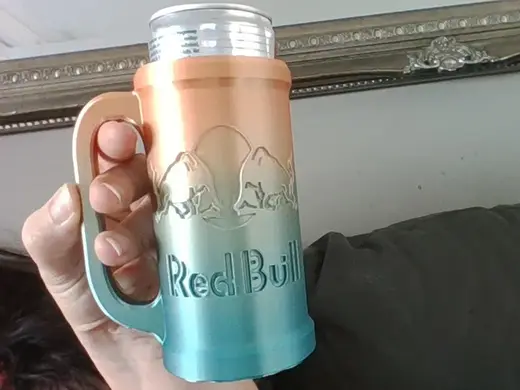 Red Bull Style Can Holder Mug