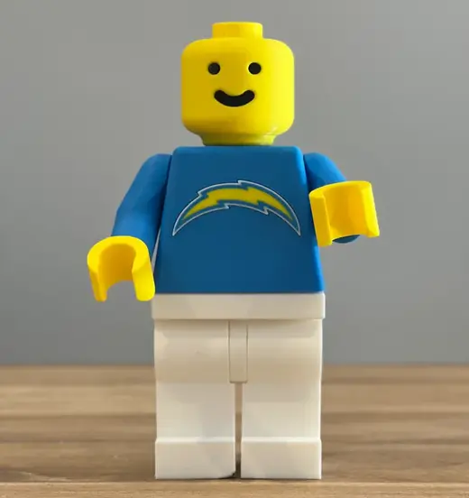 NFL Brick Man - Los Angeles Chargers (500%)