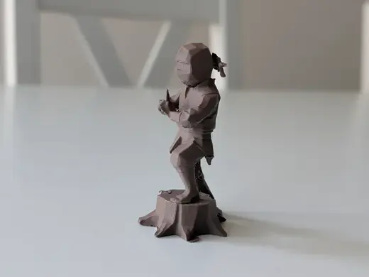 Forest Scout Ninja – 3D Diorama Sculpture