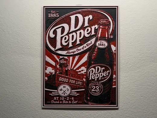 Dr Pepper Poster Style HueForge