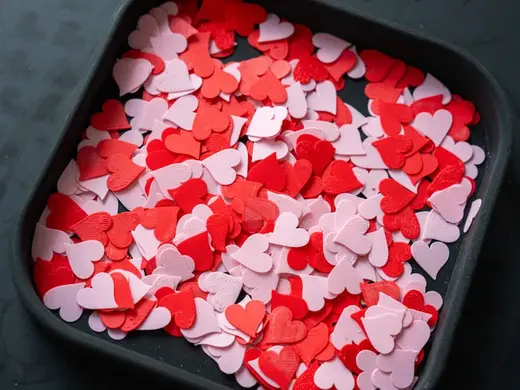 Mini heart (0,5mm thin) for Valentine´s Day