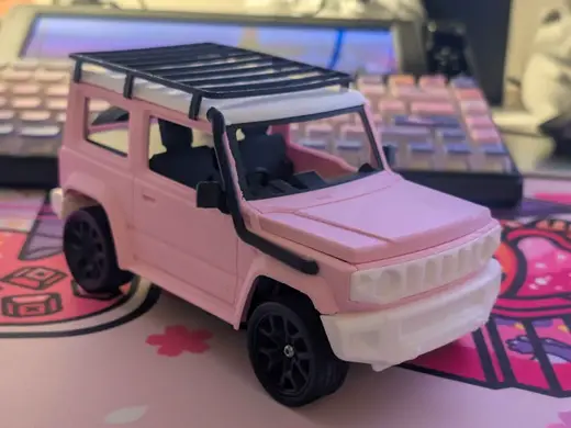 RC Jimny Mods - Mirrors, Snorkel & Roof Rack