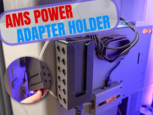 AMS 2 Pro - power adapter holder for P2S / X2D