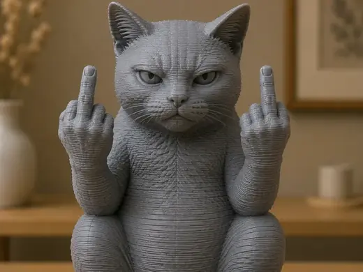 angry cat
