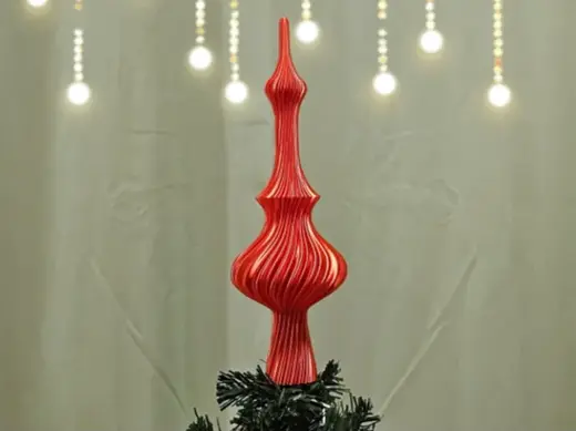 Christmas tree topper vase mode