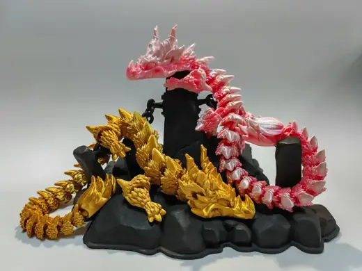一体打印可动大脚鳞甲龙