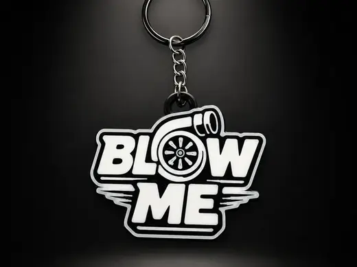"BLOW ME" turbo keychain