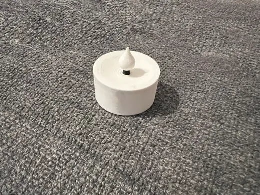 Fake tea light (no electronics)