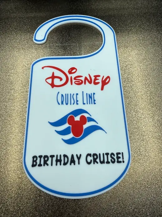 DISNEY CRUISELINE BIRTHDAY CRUISE DOOR HANGER