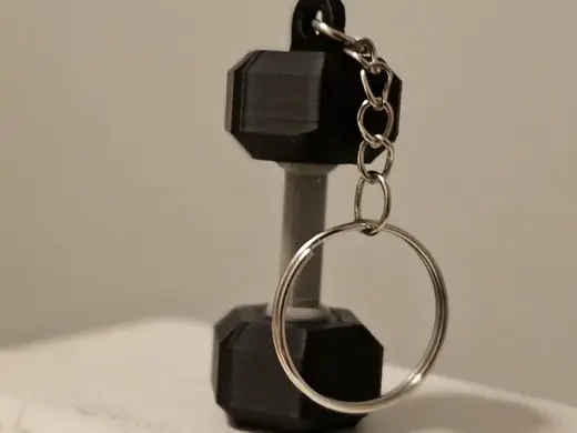 Dumbbell Keychain - Print in Place