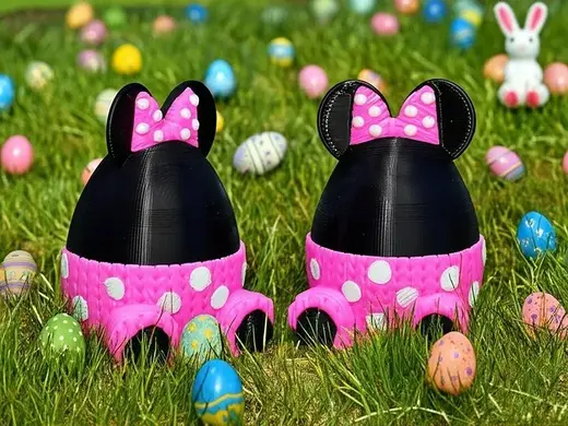 Minnie knitted easter egg - Disney Edition