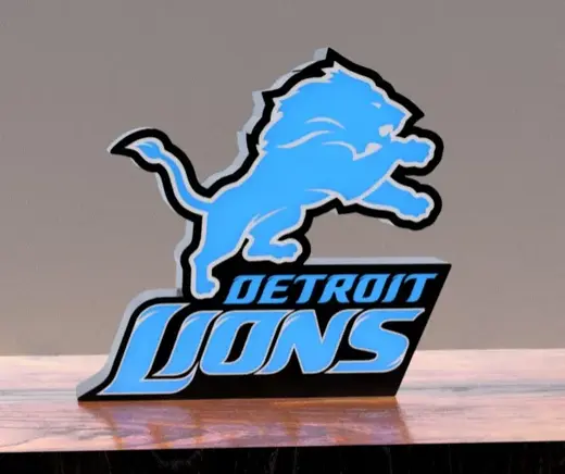 Detroit Lions LED Lightbox