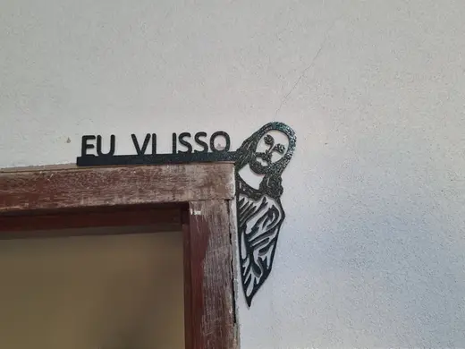 Decoração Canto de Porta - Jesus - EU VI ISSO