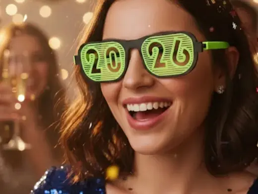 2026 new year foldable glasses