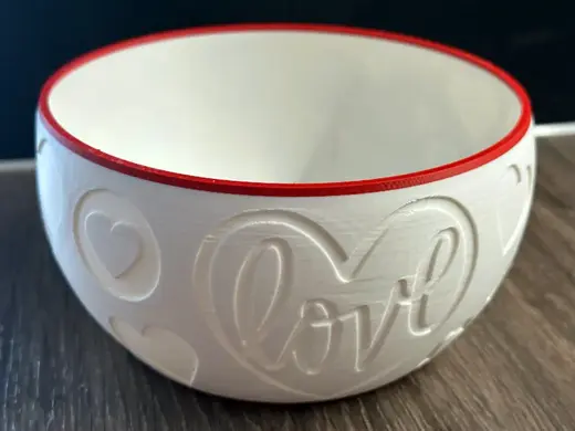 Love Hearts Snack Bowl