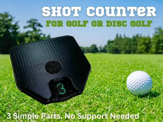 Shot Counter for Golf or Disc Golf