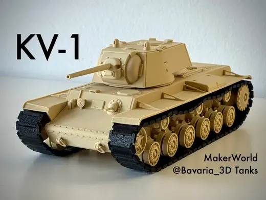 KV-1 Heavy Tank 1:35 Scale Easy Assembly