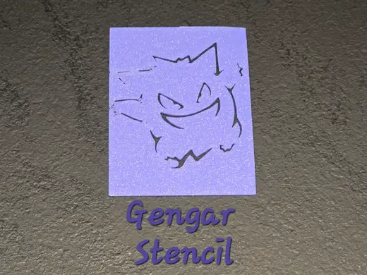 Stencil per disegnare Pokemon Gengar Bambini