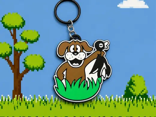 Duck Hunt-style keychain