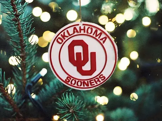 Oklahoma Sooners Christmas Ornament