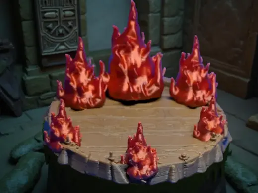 Miniatur Base Plate "Flame"