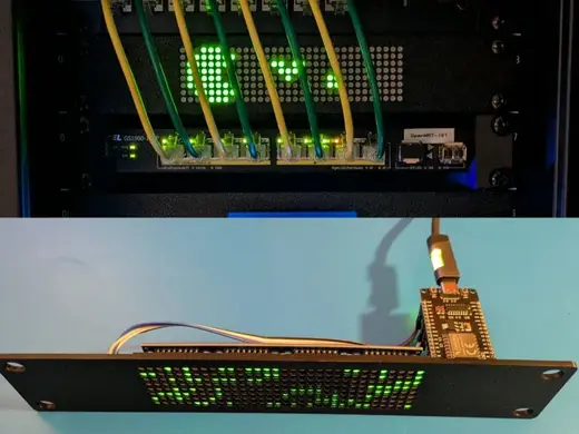 32x8 LED Matrix 10 inch 1U Panel + Arduino Sketch
