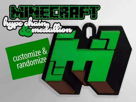 Minecraft Hype Chain and Medallion