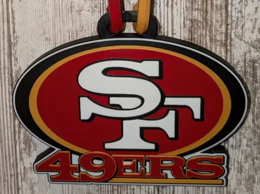 San Francisco 49ers Oversized logo with chain