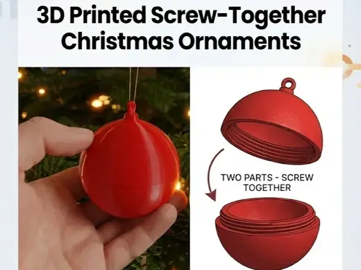 Christmas Bauble with Compartment | Gift Box