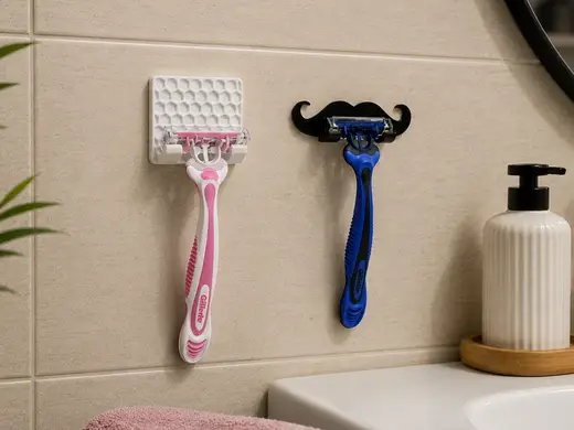 Modern Razor Holder- minimal patterns - no support