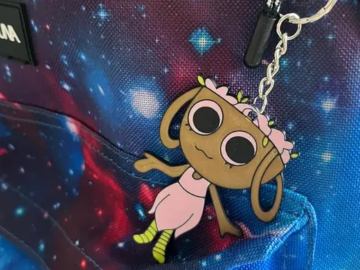 Dandy's World Bassie Double Sided Key Chain