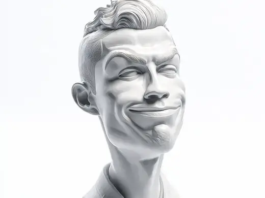Christiano Ronaldo Karikatur