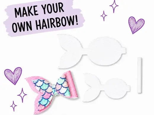 Layered Mermaid Bow Template