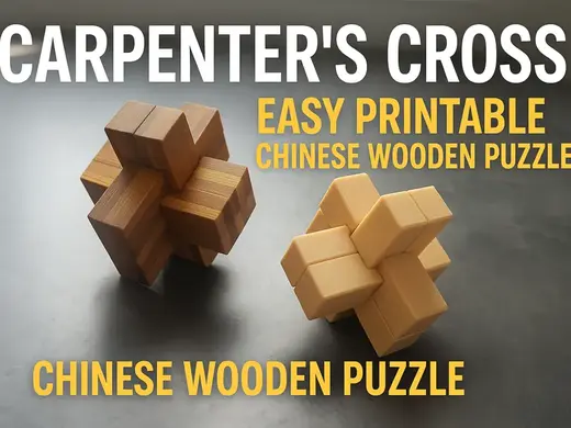Croix Charpentier – Casse-tête bois chinois Puzzle