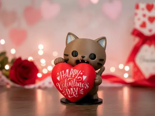 Valentine's Day kitten
